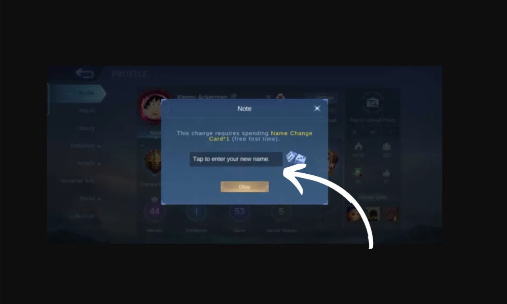 Aturan Mengganti Username Akun Mobile Legend