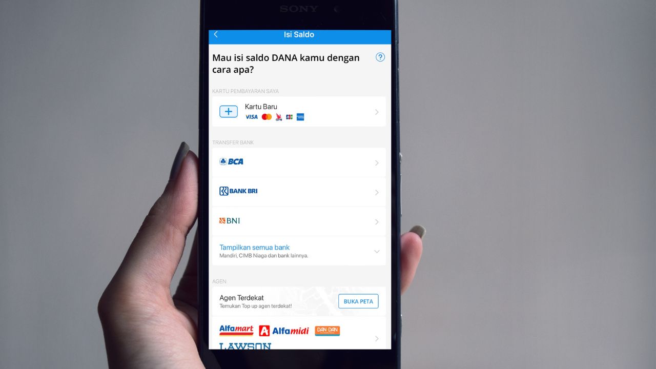 bank top up dana