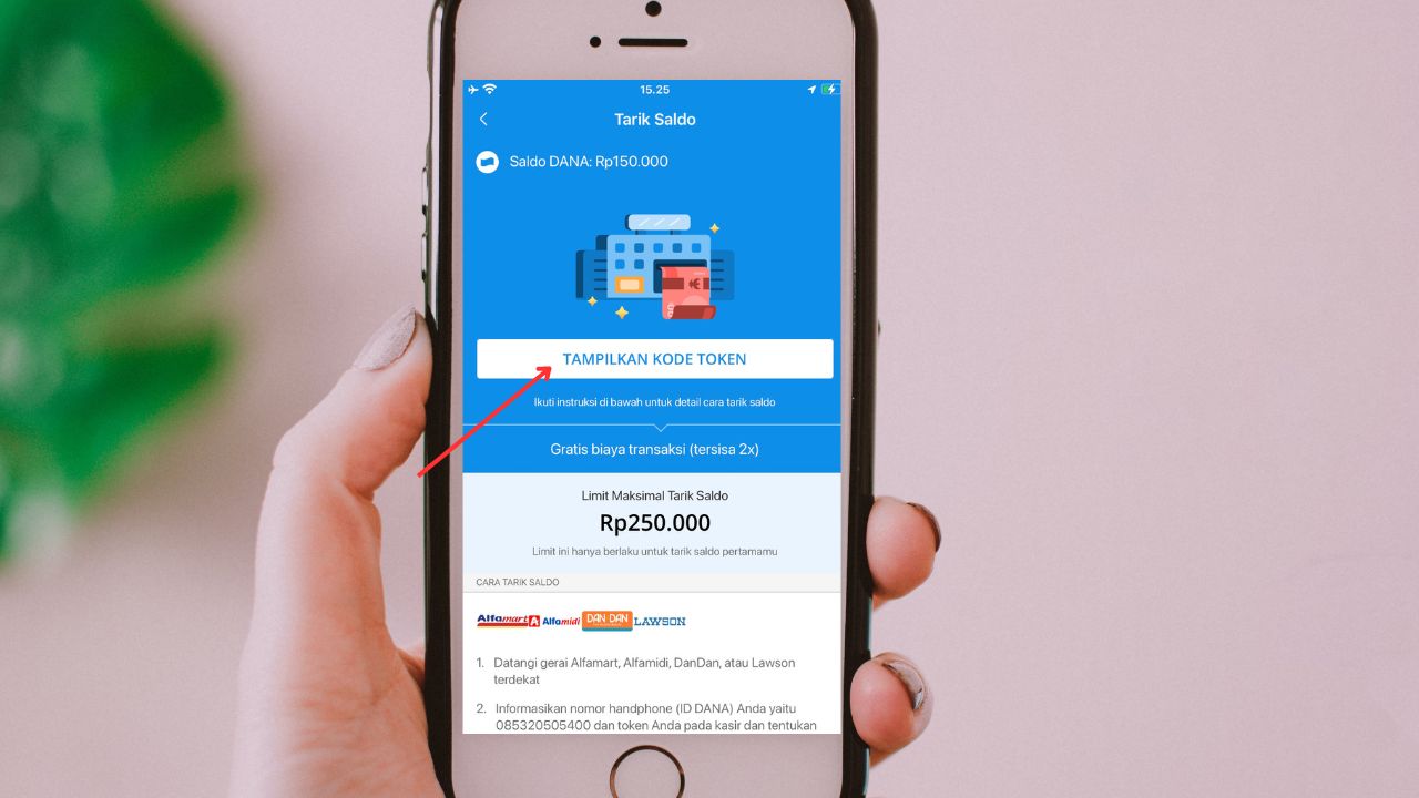 Cara menarik tunai DANA tanpa kartu ATM di Alfamart