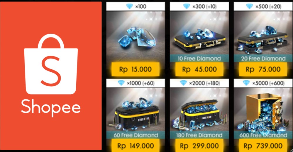 Top Up FF Lewat Shopee
