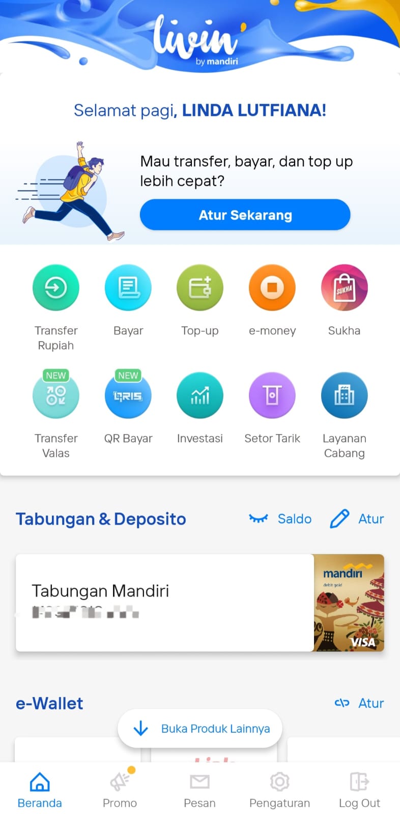 top up link aja di m banking
