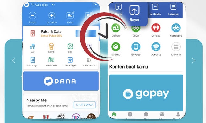 cara transfer dana ke gopay