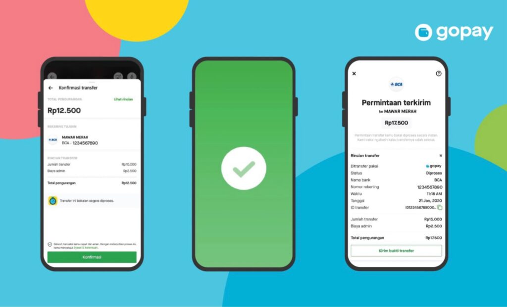 cara transfer gopay ke gopay