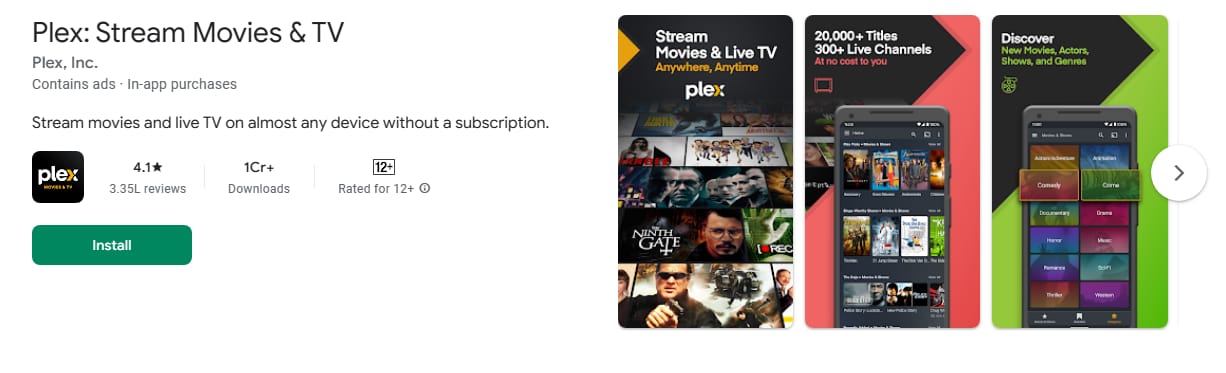 plex aplikasi nonton film